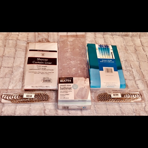 6 Piece NWT Shower Curtain Set. Original packaging - Picture 2 of 13